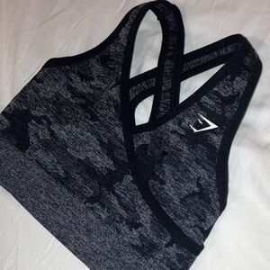 Gymshark Black Camo Sports Bra